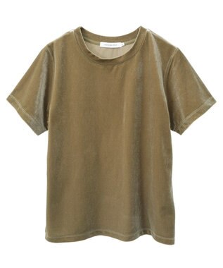 AMERICAN HOLIC ベロアTシャツ Olive
