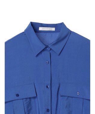 AMERICAN HOLIC 接触冷感Ｗポケットシャツチュニック Blue