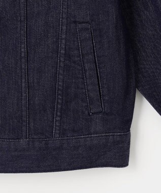 自由区 S 【洗える】ウスカルデニムベーシック ジャケット インディゴ