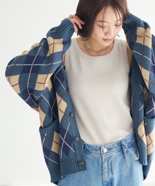 CRAFT STANDARD BOUTIQUE ラメテレコタンクトップ Ivory