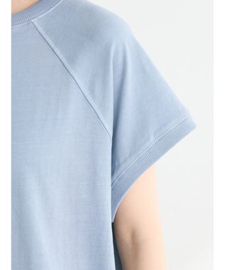 Green Parks ピグメントフレンチスリーブチュニック Sax