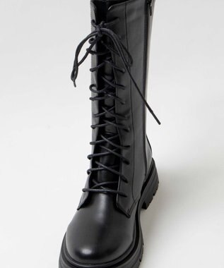 WEGO レースアップミドルブーツ ブラック