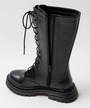 WEGO レースアップミドルブーツ ブラック