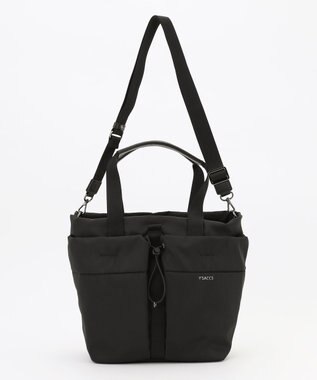 Y'SACCS ドローストリング コンビカラー2WAYトート ブラック