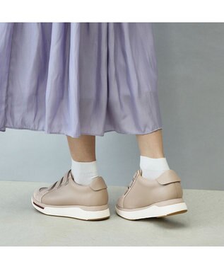 ASICS WALKING ペダラ ライドウォーク 2 レディース 2E グレーベージュ×グレーベージュ(起毛)