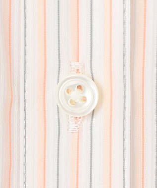 J.PRESS LADIES 【洗える】BEZ VEGA シャツカラー ブラウス ホワイト×ピンク系