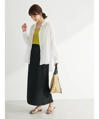 Green Parks インド綿　柔らかボイルシャツ Off White