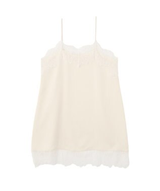 AMERICAN HOLIC レースサテンキャミワンピース Ivory