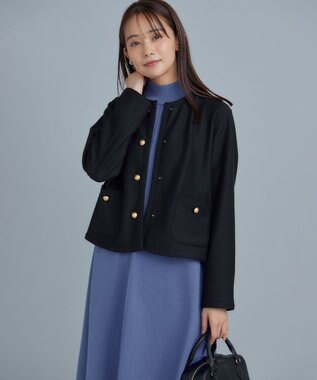 組曲 S 【2WAY・WEB限定】バックベロア リバーシブルジャケット ブラック系