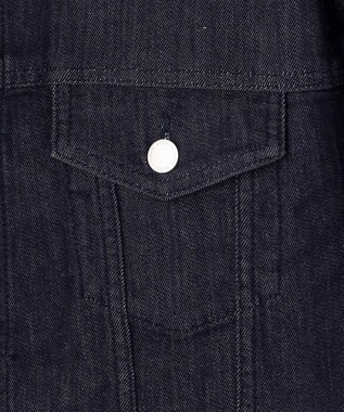 自由区 S 【洗える】ウスカルデニムベーシック ジャケット インディゴ