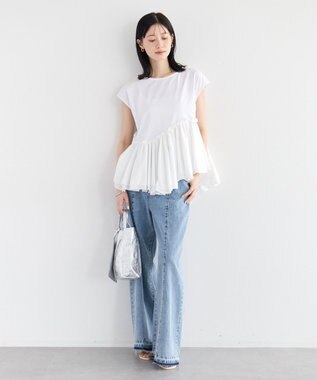 YECCA VECCA 綿麻バギーデニムパンツ Light Indigo