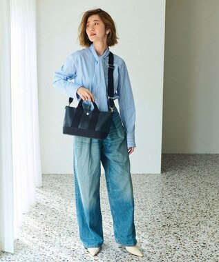 TOPKAPI 【Breath TOPKAPI】SCOTCH GRAIN スコッチグレイン ショルダー付き ミニ トート バッグ ブラック