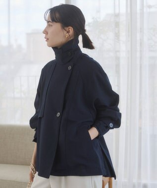 WEGO 【ANGIE VINTAGE】ショート トレンチコート ネイビー