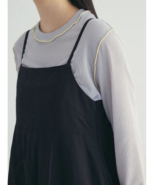 Green Parks ａ．バックギャザーキャミワンピース Black