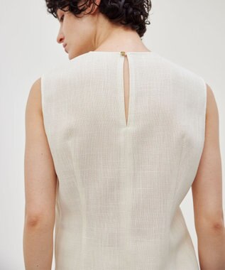 BEIGE， 【洗える】CANNET / ノースリーブブラウス Ecru