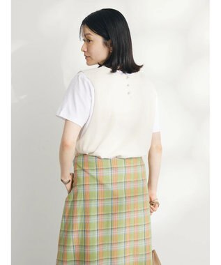 CRAFT STANDARD BOUTIQUE ＳＥＴ　カットプルオーバー＋ニットベスト Ivory