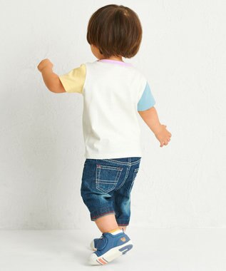 MIKI HOUSE HOT BISCUITS 【70-120cm】【Everyday Series】ワンポイント 半袖Tシャツ マルチカラー