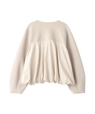 YECCA VECCA 異素材MIXバルーンブルゾン Light Beige