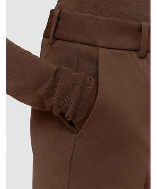 JOSEPH ギャバジンストレッチ　フィットフレアートラウザーズ Arabica