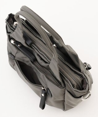 LA BAGAGERIE 【MONICA】ラウンド2WAYミニトートバッグ ダークグレー