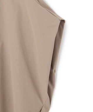 ICB 【接触冷感・UVカット・洗える】ヴィンテージスパンブロード デザインブラウス クリームブラウン系