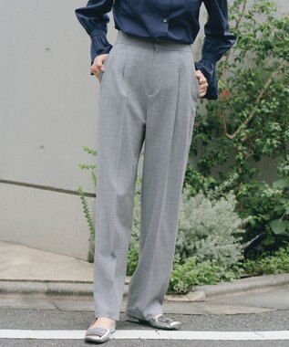 #Newans 【ANSWER for ファッショニスタ 】ウエスト調整可ワイドパンツ グレー系