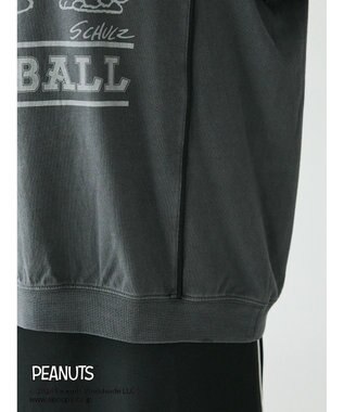 CRAFT STANDARD BOUTIQUE 【ユニセックス】PEANUTS/スヌーピー 切り替えTシャツ Charcoal Gray