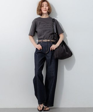 23区 S 【先行予約】リラクシーシルエット メッセージ ロゴTシャツ グレー系