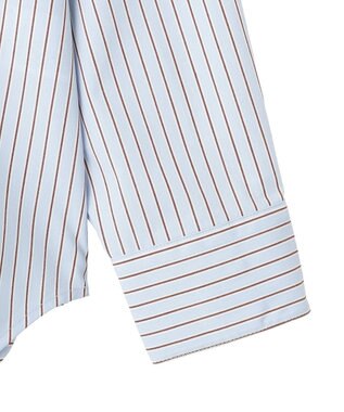 earth music&ecology スタンダードシャツ Stripe Blue