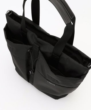 Y'SACCS ドローストリング コンビカラー2WAYトート ブラック