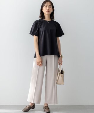 組曲 【WEB限定】スムースシルケット カットソー ブラック系