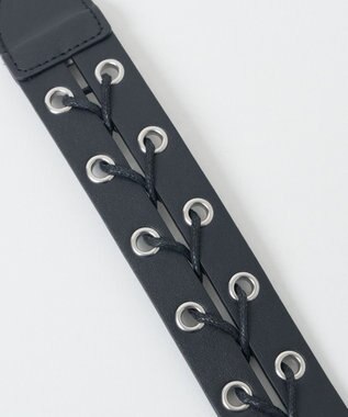 WEGO Lレースアップハトメベルト ブラック