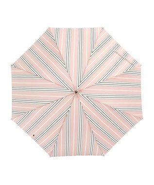 MOONBAT POLO RALPH LAUREN(ポロ ラルフローレン) 長傘 ソフトストライプ ポロポニー ワンポイント ピンク