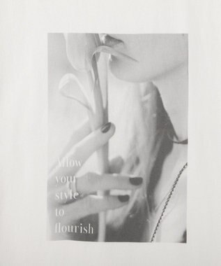 YECCA VECCA 【UVカット】フォトプリントTee Off White