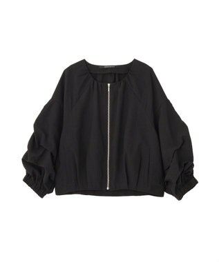 YECCA VECCA ホイップスリーブZIPジャケット Black
