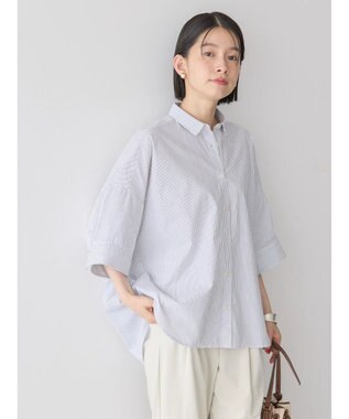 AMERICAN HOLIC ＵＶカットバックドレープシャツ Stripe