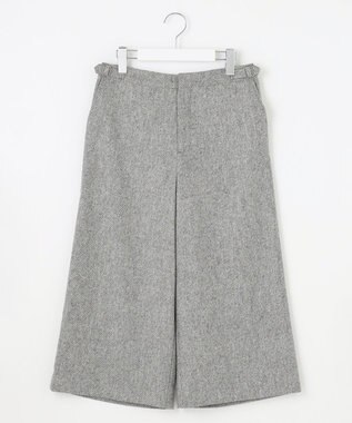 J.PRESS LADIES S 【WEB限定カラーあり】ツイードツイル キュロット パンツ ライトグレー系