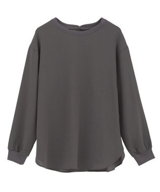 YECCA VECCA リブMIXジョーゼットブラウス Off White