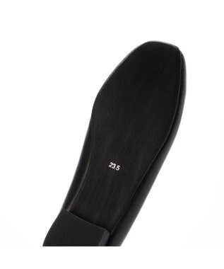 ing <ing>【WEB限定】スクエアトゥVカットフラットシューズ ブラック