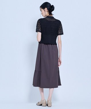 TOCCA 【星風まどかさん着用】SPIDER LACE KNIT レースニットカーディガン ブラック系