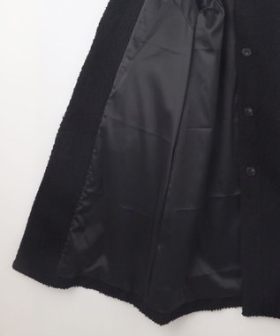 自由区 S FLUFFYステンカラー コート ブラック系
