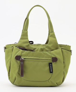 LA BAGAGERIE 【MONICA】ラウンド2WAYミニトートバッグ グリーン