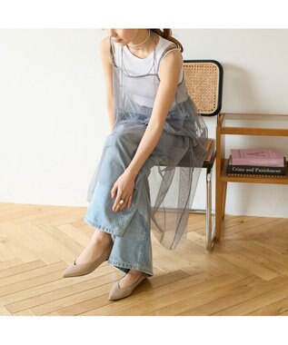 MODE ET JACOMO <carino>【レイン対応】プレーンパンプス ベージュエナメル