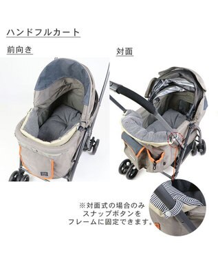 PET PARADISE 犬 カート クッション リバーシブル ヒッコリー 紺（ネイビー・インディゴ）