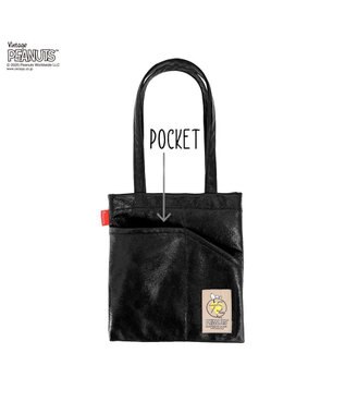 ROOTOTE 8446【スヌーピー】IP.ベビールー.メタリック.ピーナッツ-0Q 01：ブラック