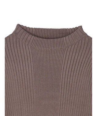 earth music&ecology 切り替えリブニットプルオーバー Mocha