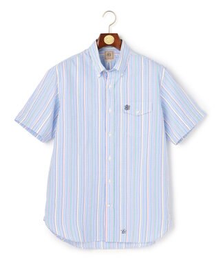 J.PRESS MEN 【Aero Weave】クールマックスサッカー ストライプ シャツ / B.D. サックスブルー系7