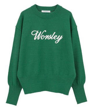 Green Parks ブークレ－ロゴニットプルオーバー Green
