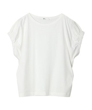 CRAFT STANDARD BOUTIQUE 【ＵＶカット】ギャザースリーブプルオーバー Off White