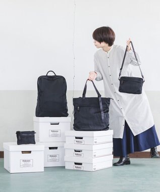 YUSHI RiVER - SHOULDER POUCH ショルダーポーチ  シワ加工 ブラック